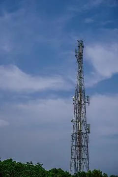 Transmitting antenna Stock Photos