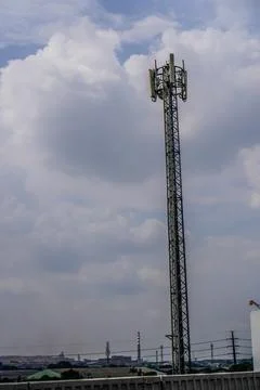 Transmitting antenna Stock Photos