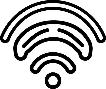Transmitting wireless signal icon representing internet connectivity and ne.. Stock Illustration