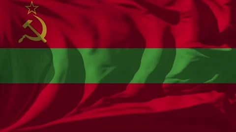 Transnistria Flag Loop Video stock 295742902