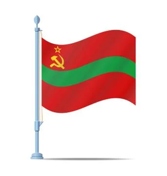 Transnistria flag vector Ilustración de archivo