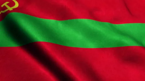 Transnistria flag waving seamless loop 스톡 동영상 235405032