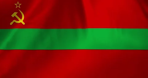 Transnistria flag waving with the wind background loop video animation Video stock 327173700