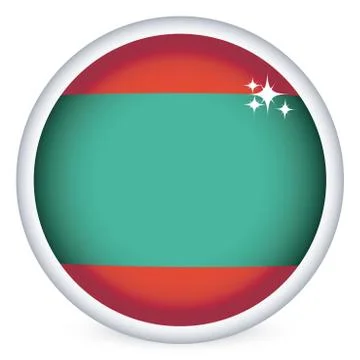 Transnistrian flag button Illustrazione stock