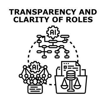 Transparency and clarity of roles concept Stock Illustration