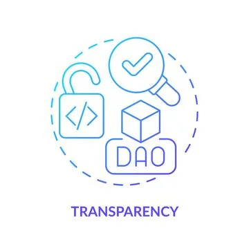 Transparency blue gradient concept icon Stock Illustration