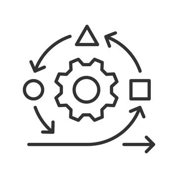 Transparency icon in line design. transparency, clarity, openness, agile, trust イラスト素材