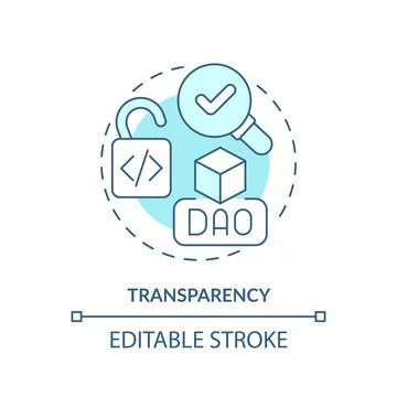 Transparency turquoise concept icon Stock Illustration
