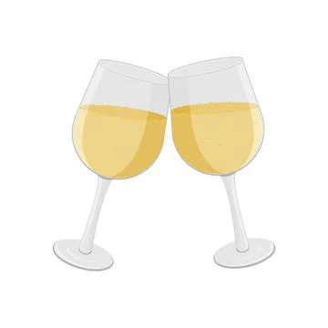 Transparency wine glass. Empty and full. 3d realism, vector icon Illustrazione stock