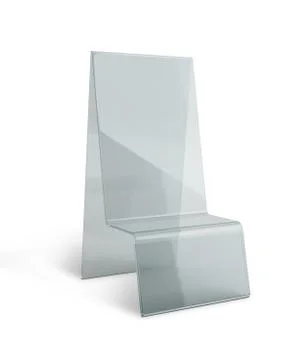 Transparent acrylic table stand menu holder display in isolated background .. Stock Illustration