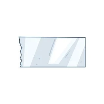 Transparent adhesive tape sticky element for fixing Stock Illustration