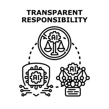 Transparent ai responsibility concept protecting algorithmic fairness 库存插图