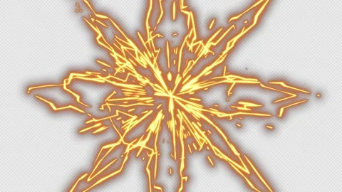 Transparent animation effects with the impact of explosion sparks and shockwaves Stock Footage 344137723