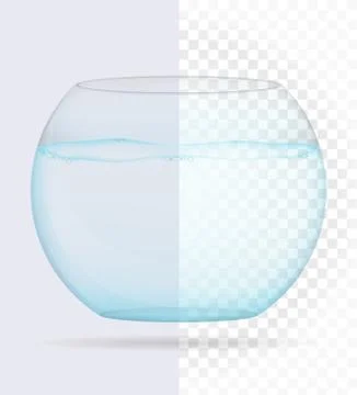 Transparent aquarium vector illustration Illustrazione stock