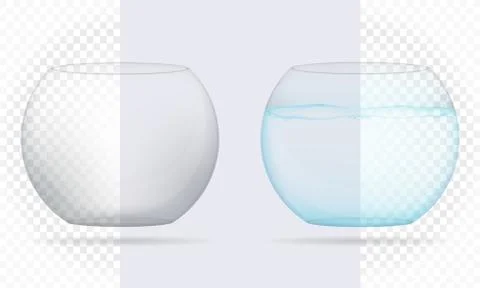 Transparent aquarium vector illustration Stock Illustration