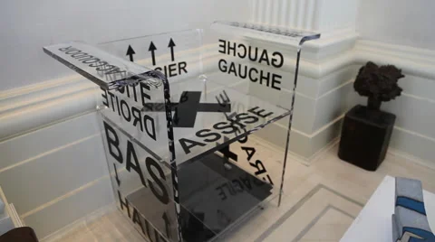 Transparent Art Piece Stock Footage 40806481