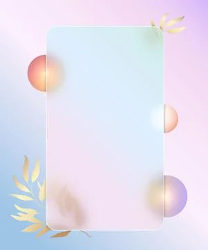 Transparent background design. Blurred balls and branches. Abstraction in pin Stock Illustration