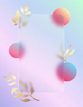 Transparent background design. Blurred balls and branches. Abstraction in pin Stock Illustration