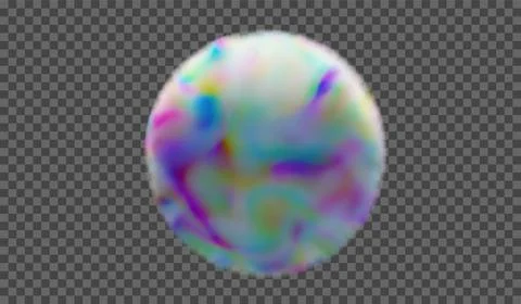 Transparent background. Fluffy multicolored cloud or haze . Weather phenome.. Stock Illustration