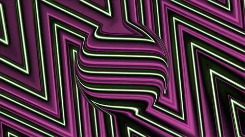 Transparent ball distorting bright pattern on background. Motion. Bright Stock Illustration