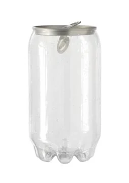 Transparent beverage can Stock Photos