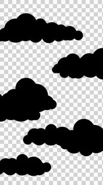 Transparent Black Cloud Illustration Stock Illustration