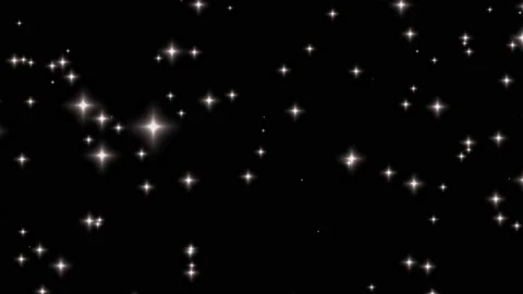 Transparent blinking white stars background video Stock Footage 204011749