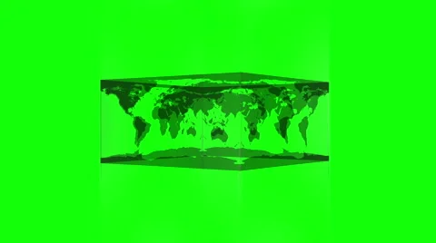 Transparent block showing world map on g... | Stock Video | Pond5