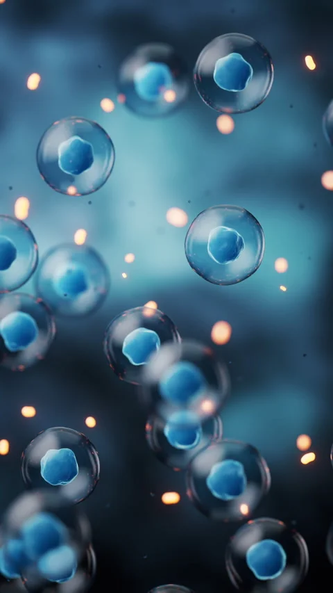 Transparent blue cells background, 3d rendering. Stock Footage 346743038