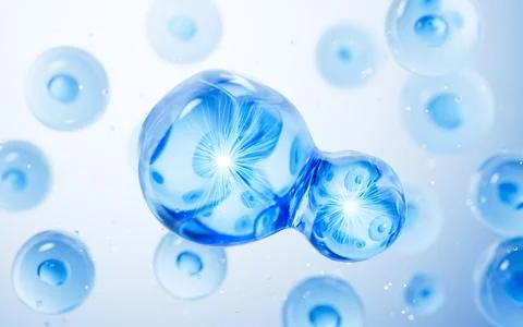 Transparent blue cells background, 3d rendering. Stock Illustration