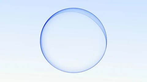 Transparent blue glass sphere on a soft light background, clean minimal dep.. 스톡 일러스트