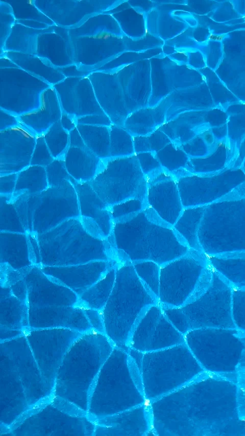 Transparent blue water surface from above in the pool Stock-Footage 329937148