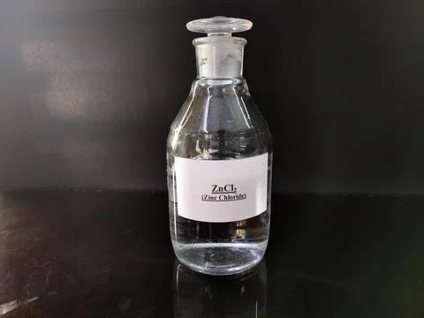 Transparent bottle filled with reagent solution 18 Stock Photos