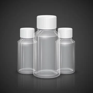 Transparent Bottle Stock Illustration