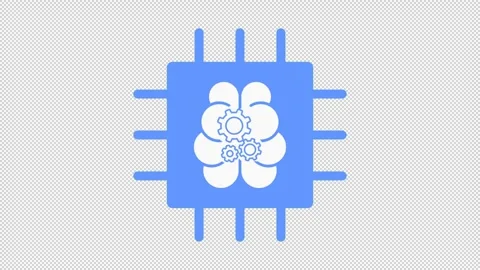 Transparent brain chip Stock Footage 320508750