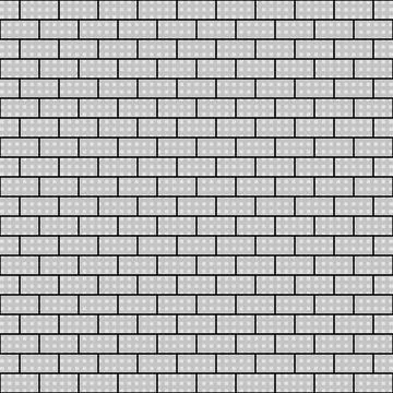 Transparent brick wall background. Seamless repeating pattern. Stock Illustration