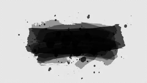 Transparent Brush Stroke Title Card Banner Stock Footage 245432866