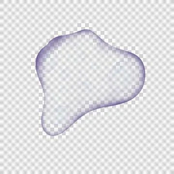Transparent Bubble Blob Foto stock