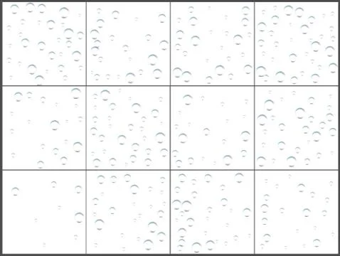 Transparent bubble confetti celebrations. Simple festive modern design. Holid Stock-Illustration