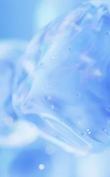 Transparent bubble with gradient colors, 3d rendering. Stock Illustration