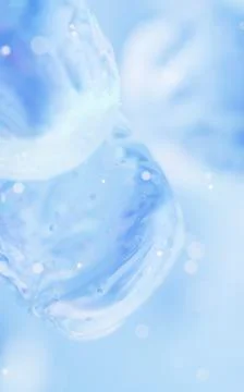 Transparent bubble with gradient colors, 3d rendering. Stock Illustration