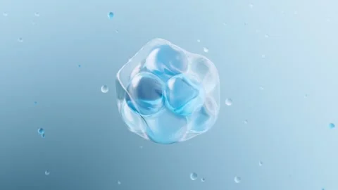 Transparent bubble ring dynamic background Stock Footage 321674127