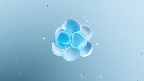 Transparent bubble ring dynamic background Stock Footage 321674136