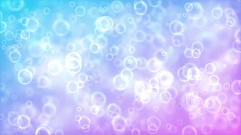 Transparent Bubbles Floating Over Gradient Purple And Blue Background Stock Footage 142673527
