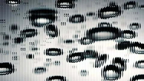 Transparent bubbles floating on a textured surface Stock Footage 306581796