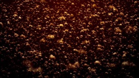 Transparent bubbles go up underwater over coca-cola background Vidéo 110727444