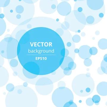 Transparent Circles Abstract Background Stock Illustration