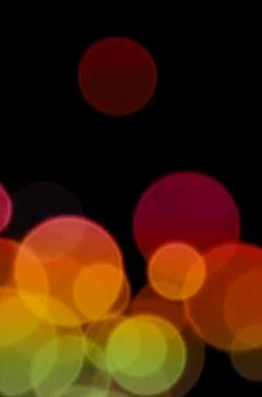 Transparent circles on black background Stock-Fotos