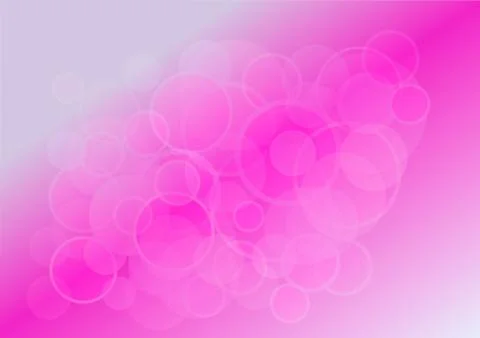 Transparent circles on purple mesh gradient background Stock Illustration
