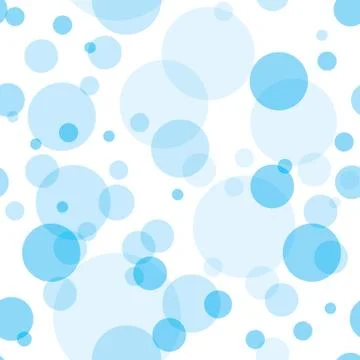 Transparent Circles Seamless Pattern Stock Illustration